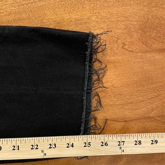 Allsaints Heidi Cropped Flare Jeans Raw Hem - Picture 8 of 11